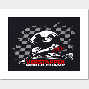 #33 Fan Checkered Flag Posters and Art